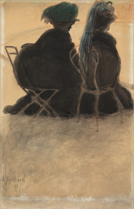   - Au parc, deux femmes assises